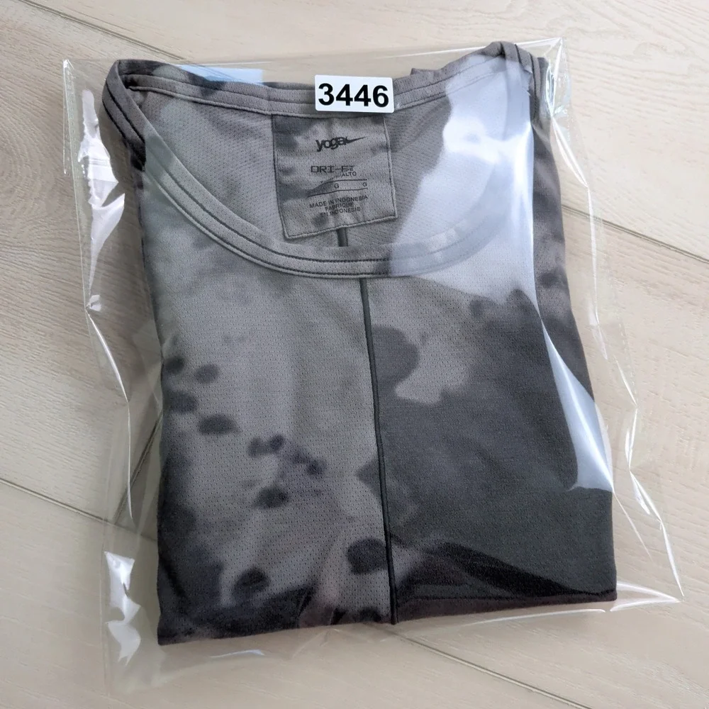Nike‎ Yoga T-Shirt Mens LT Tall Dri-FIT Camo Allover Print Short-Sleeve Gridiron